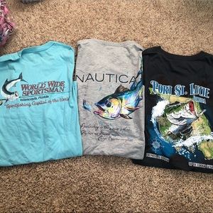 3 fishing men’s tees